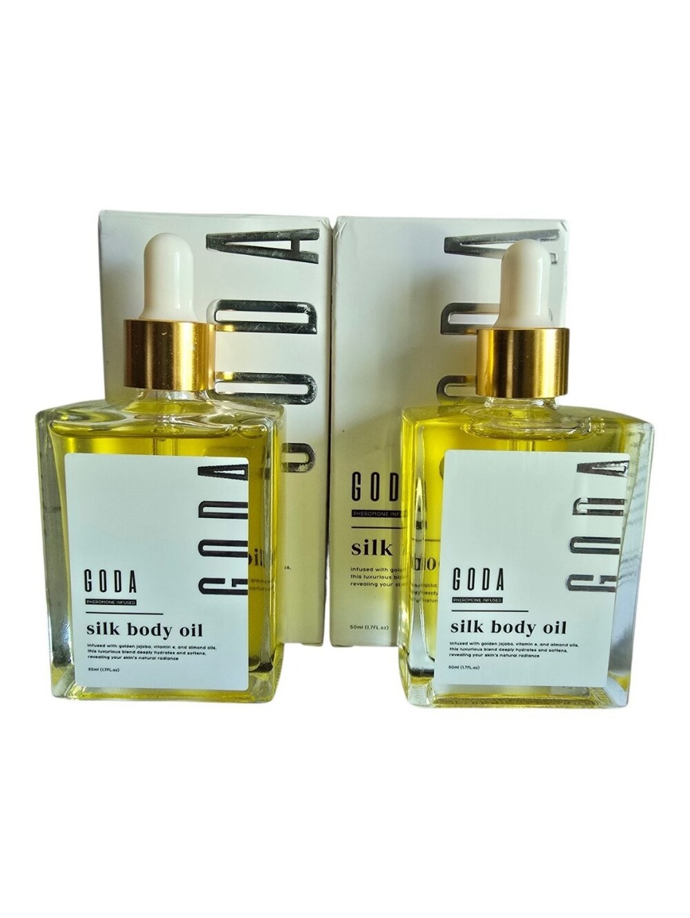 2 Bundles Set Goda Silk Body Oil Pheromone Perfume Oil